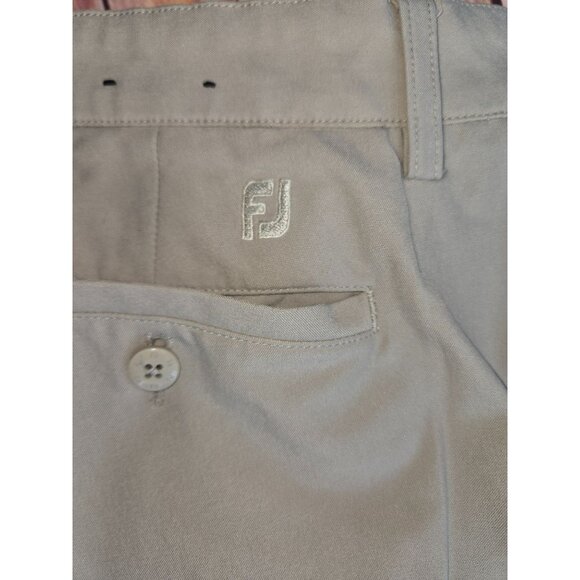 Footjoy FJ Mens Golf Pants W34/L32 Beige Lightweight Stretch - Picture 6 of 8